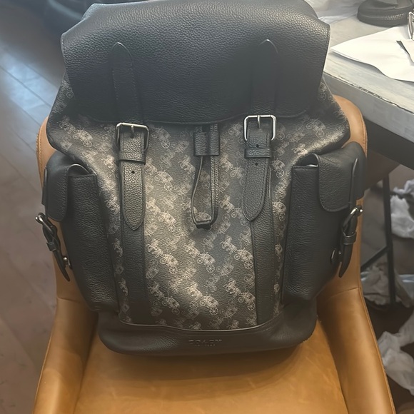 Coach Black and Gray Backpack with Adjustable Straps NWT - Picture 1 of 2